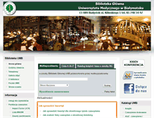 Tablet Screenshot of biblioteka.umb.edu.pl